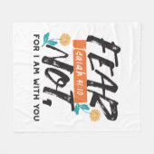 Couverture Polaire La Peur Pas Isaïe Bible Verse Conception Inspirant (Devant (Horizontal))