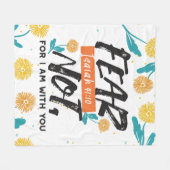 Couverture Polaire La Peur Pas Isaïe Bible Verse Conception Inspirant (Devant (Horizontal))