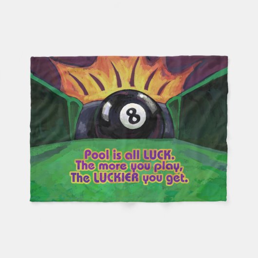 Couverture Polaire La piscine est la chance (Devant (Horizontal))