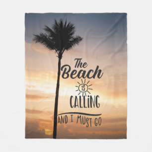 Couverture Polaire La Plage Appelle