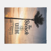 Couverture Polaire La Plage Appelle (Devant (Horizontal))