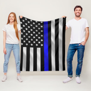 Couverture Polaire La police soutient le drapeau des Etats-Unis