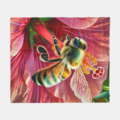 Couverture Polaire La pollinisation d'une fleur d'Hibiscus (Devant (Horizontal))