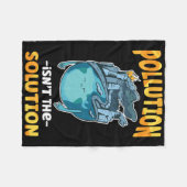 Couverture Polaire La pollution n'est pas la solution ne pollue pas n (Devant (Horizontal))