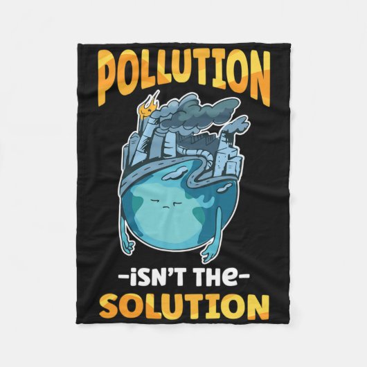 Couverture Polaire La pollution n'est pas la solution ne pollue pas n (Devant)