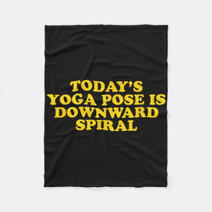 Couverture Polaire La pose de yoga d'aujourd'hui est la spirale desce