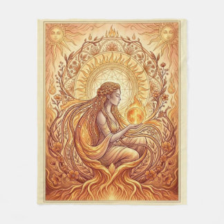Couverture Polaire La Prêtresse de Feu