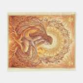 Couverture Polaire La Prêtresse de Feu (Devant (Horizontal))