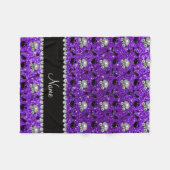 Couverture Polaire La princesse parties scintillant violette d'Indigo (Devant (Horizontal))