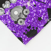 Couverture Polaire La princesse parties scintillant violette d'Indigo (Coin)