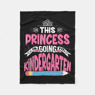 Couverture Polaire La Princesse Va À La Maternelle Fille Revenir À Te
