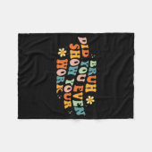 Couverture Polaire La Professeur De Maths Shirt Bruh Avez-Vous Même M (Devant (Horizontal))