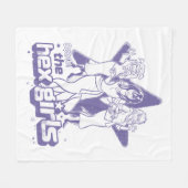 Couverture Polaire La puissance étoilée des filles hexagonales (Devant (Horizontal))