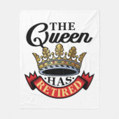 Couverture Polaire La Reine A Retraité Les Femmes (Devant)