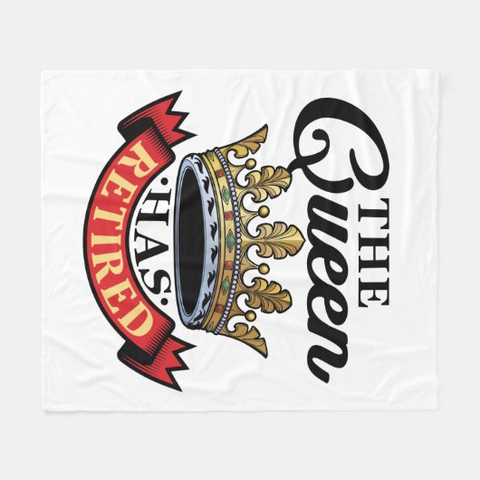 Couverture Polaire La Reine A Retraité Les Femmes (Devant (Horizontal))