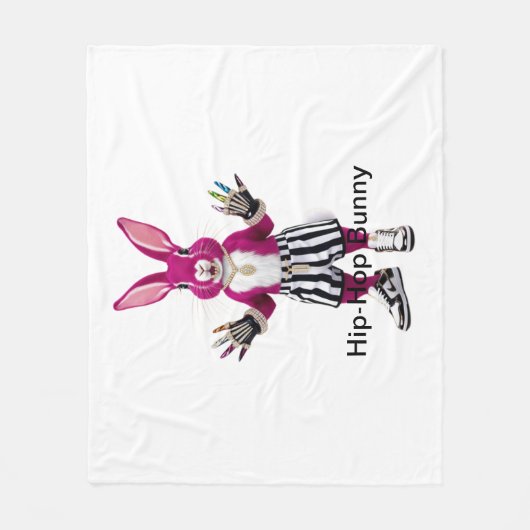 Couverture Polaire "La révolution du lapin de verre" (Devant)