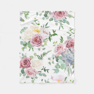 Couverture Polaire La Rose de l'antique de Xmas