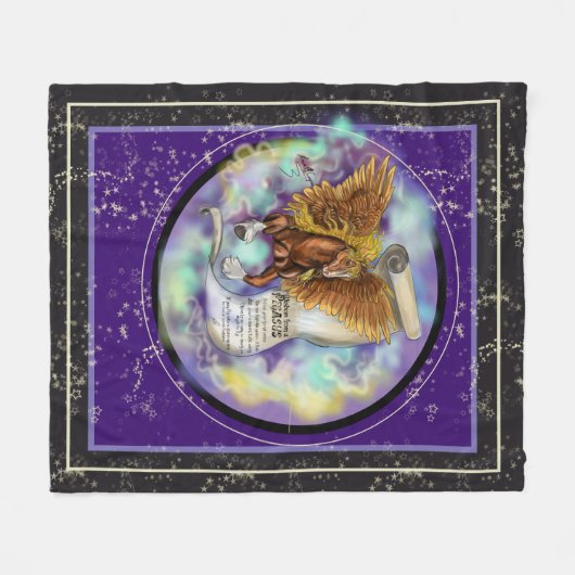 Couverture Polaire La sagesse d'un Pegasus (Devant (Horizontal))