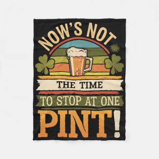 Couverture Polaire La Saint-Patrick verte d'Irlande drôle  (Devant)