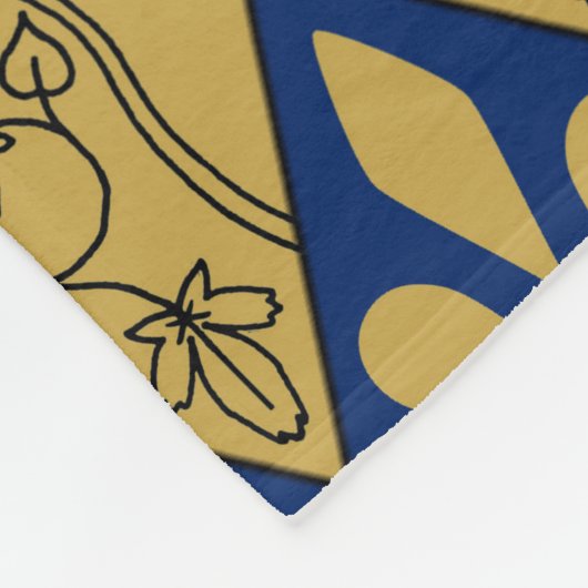 Couverture Polaire La Sainte-Chapelle Fleur de Lys Fleece Throw (Coin)