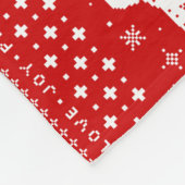 Couverture Polaire La saucisse de paix de joie d'amour poursuit le (Coin)