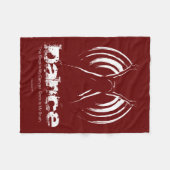 Couverture Polaire La Scène Est Ma Toile (Danse) Toison Blanche (Devant (Horizontal))