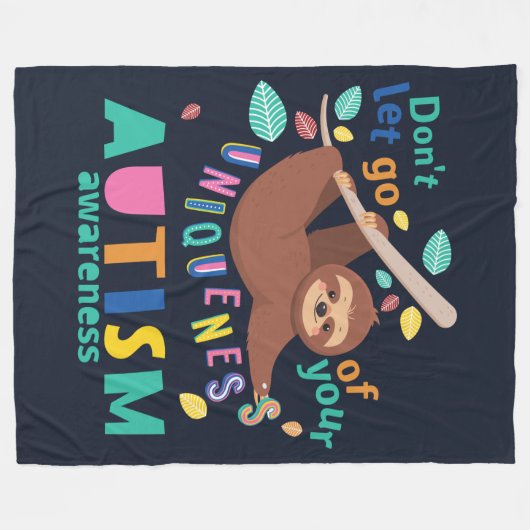 Couverture Polaire La sensibilisation sur l'autisme ne laisse pas tom (Devant (Horizontal))