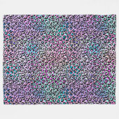 Couverture Polaire La série Léopard iridescent Design 12 (Devant (Horizontal))