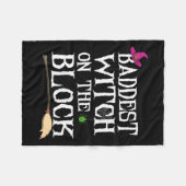 Couverture Polaire La Sorcière la Plus Méchante du Bloc (Devant (Horizontal))