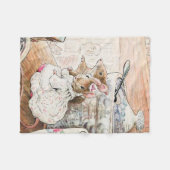 Couverture Polaire "La souris écoutée au talon" par Beatrix Potte (Devant (Horizontal))