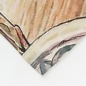 Couverture Polaire "La souris écoutée au talon" par Beatrix Potte (Coin)