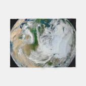 Couverture Polaire La Terre Montre L'Arctique, L'Europe Et L'Asie. (Devant (Horizontal))