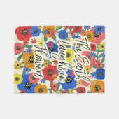 Couverture Polaire La Terre rit de fleurs (Devant (Horizontal))