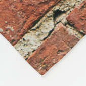 Couverture Polaire La texture de mur de brique rouge gronge arrière - (Coin)