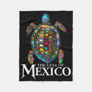 Couverture Polaire La Tortue De Mer Graphique Golfe Du Mexique N'Oubl