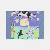 Couverture Polaire La vache sautée au-dessus de la lune (Devant (Horizontal))