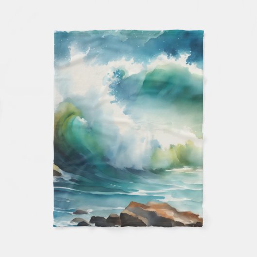 Couverture Polaire La vague (Devant)