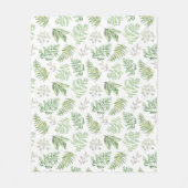 Couverture Polaire La verdure de forêt modèlent (Devant)