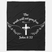 Couverture Polaire La Vérité Vous Libérera Jean 8:32 (Devant)