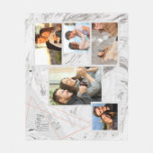 Couverture Polaire La vie affectueuse avec vous marbre de gris de (Devant)