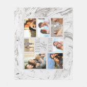 Couverture Polaire La vie affectueuse de marbre grise avec vous - (Devant)