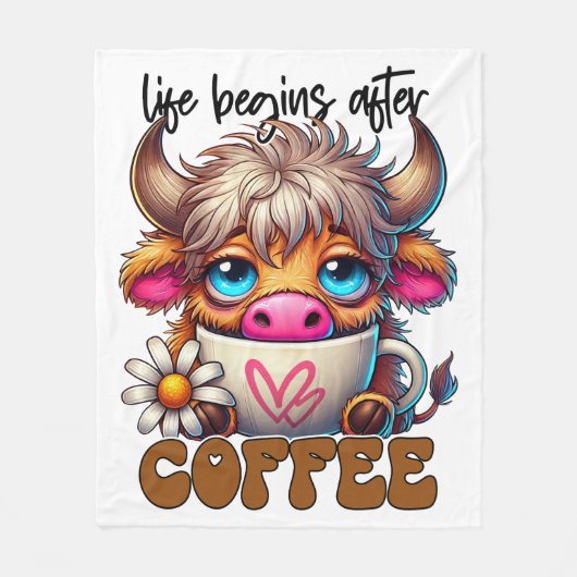 Couverture Polaire La vie commence après le café (Devant)