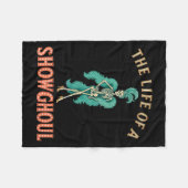 Couverture Polaire La Vie D'Un Spectacle D'Halloween Rétro Showghoul  (Devant (Horizontal))