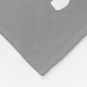 Couverture Polaire La vie est courte Dansez Blanche polaire (Coin)