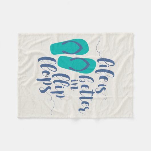 Couverture Polaire La vie est meilleure dans des bascules (Devant (Horizontal))