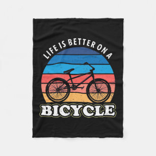 Couverture Polaire La Vie Est Mieux À Vélo