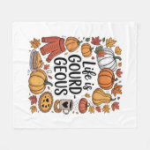 Couverture Polaire La vie est une chute gourde (Devant (Horizontal))