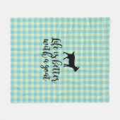 Couverture Polaire La Vie Meilleure Avec Le Pays De La Chèvre Plaid (Devant (Horizontal))