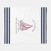 Couverture Polaire La vie nautique est meilleure au lac (Devant (Horizontal))