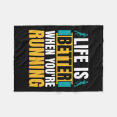 Couverture Polaire La Vie Transcanadienne Est Meilleure Lorsque L'Ath (Devant (Horizontal))